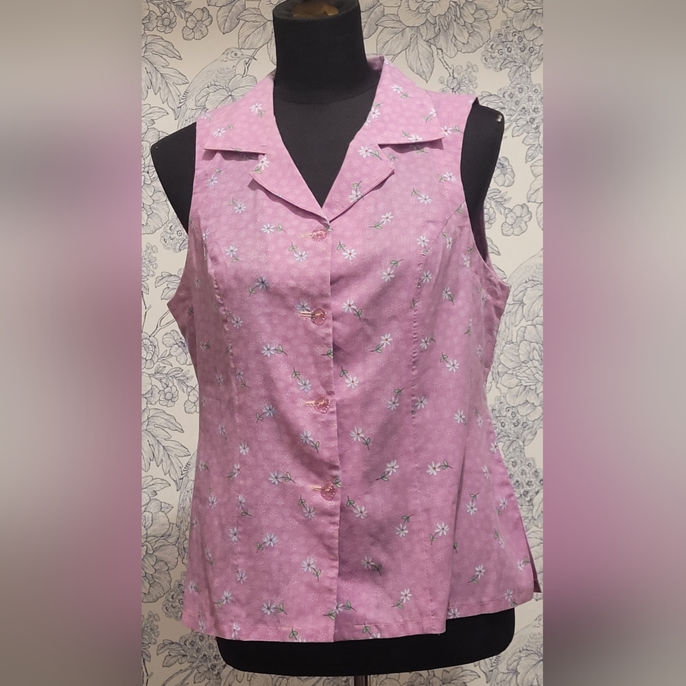 Sleeveless Floral Top